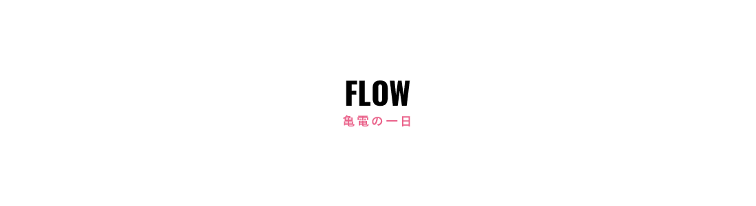 亀電の1日